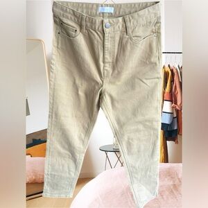 Oak + Fort high rise tapered jean